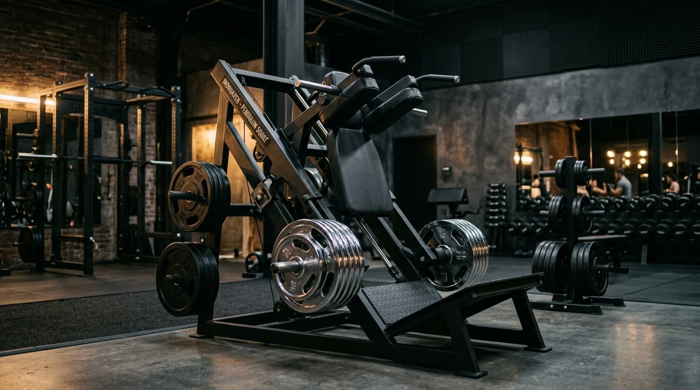 Pendulum Squat Machine im GymOne 24/7 Bitburg